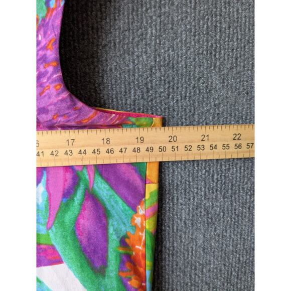 LRL Ralph Lauren Dress Womens 10 Colorful A Line Pockets Church Party Cruise - Picture 6 of 11